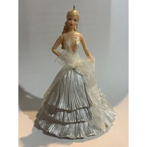 Hallmark Keepsake Celebration Barbie Ornament Special 2008 Edition Silver Gown